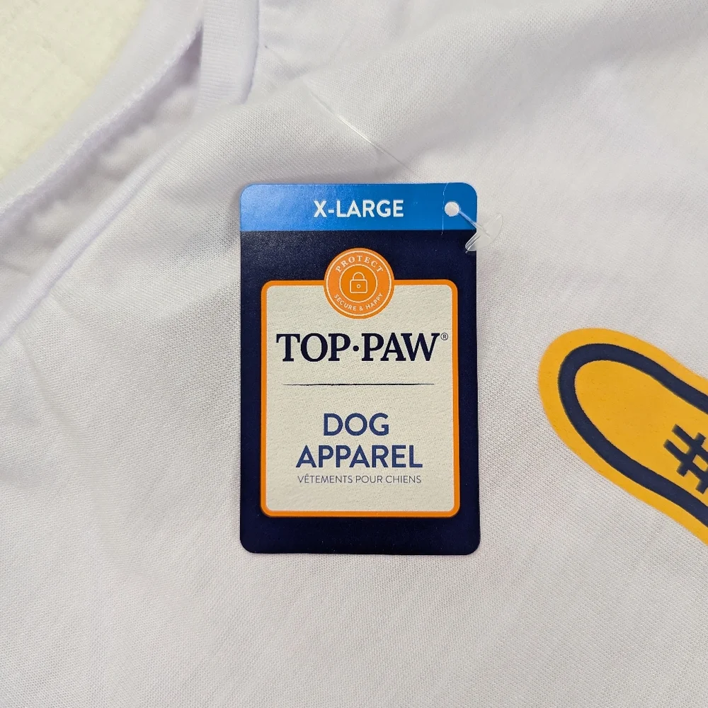 Top Paw T-shirts Bundle (2) Size‎ XL Dog White and Lavender NWT